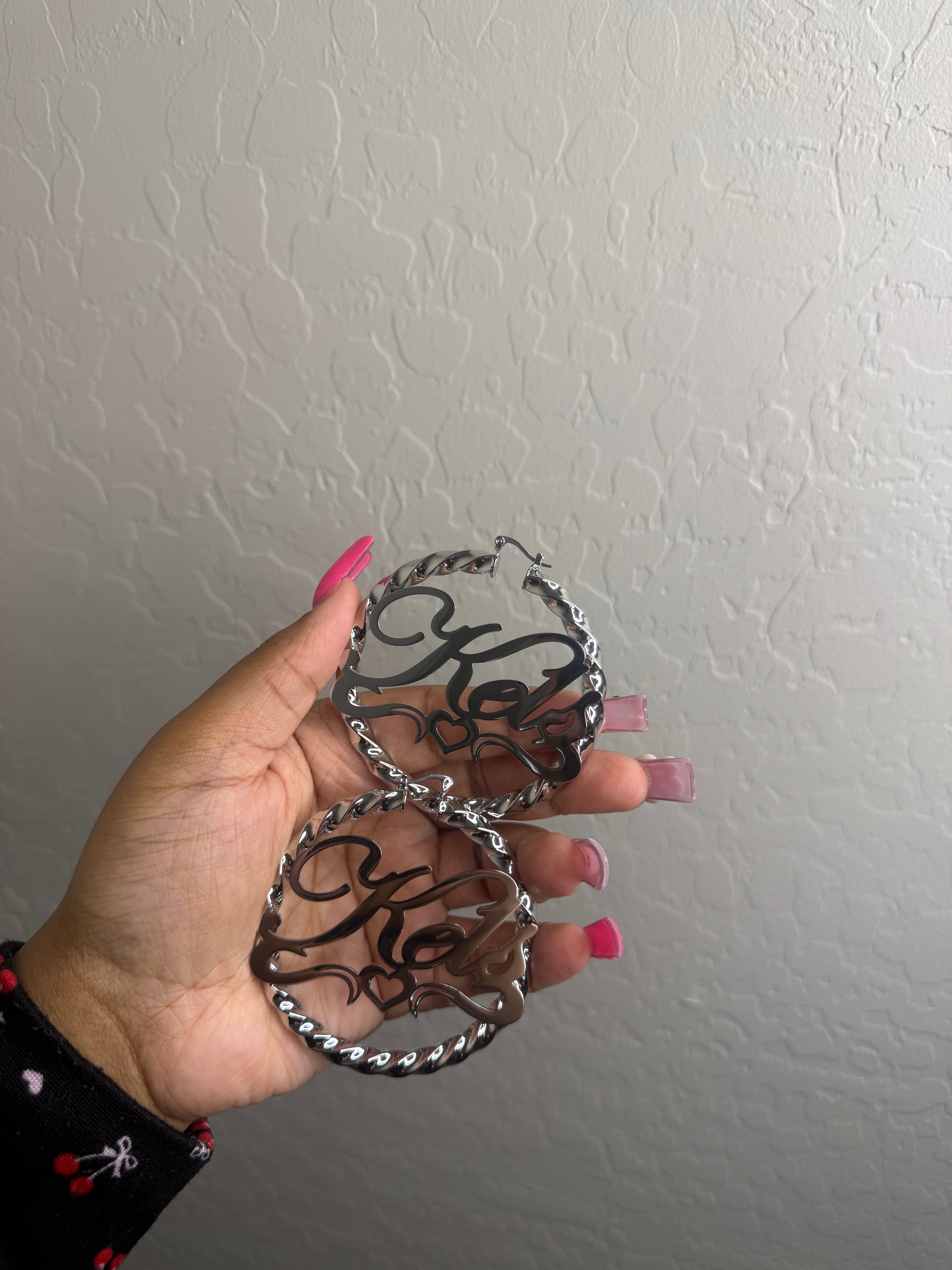 Custom Name Hoops