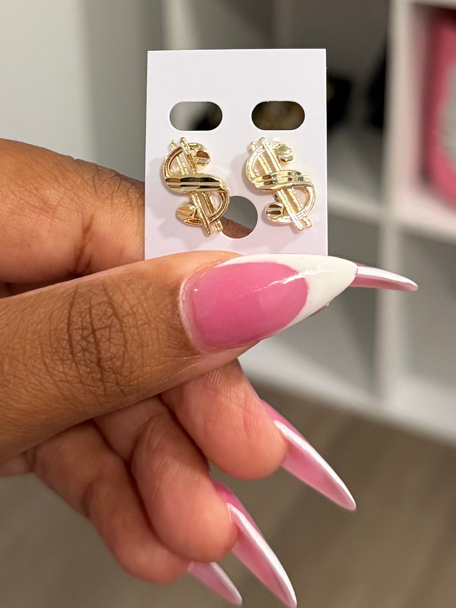 Dollar Sign Earrings