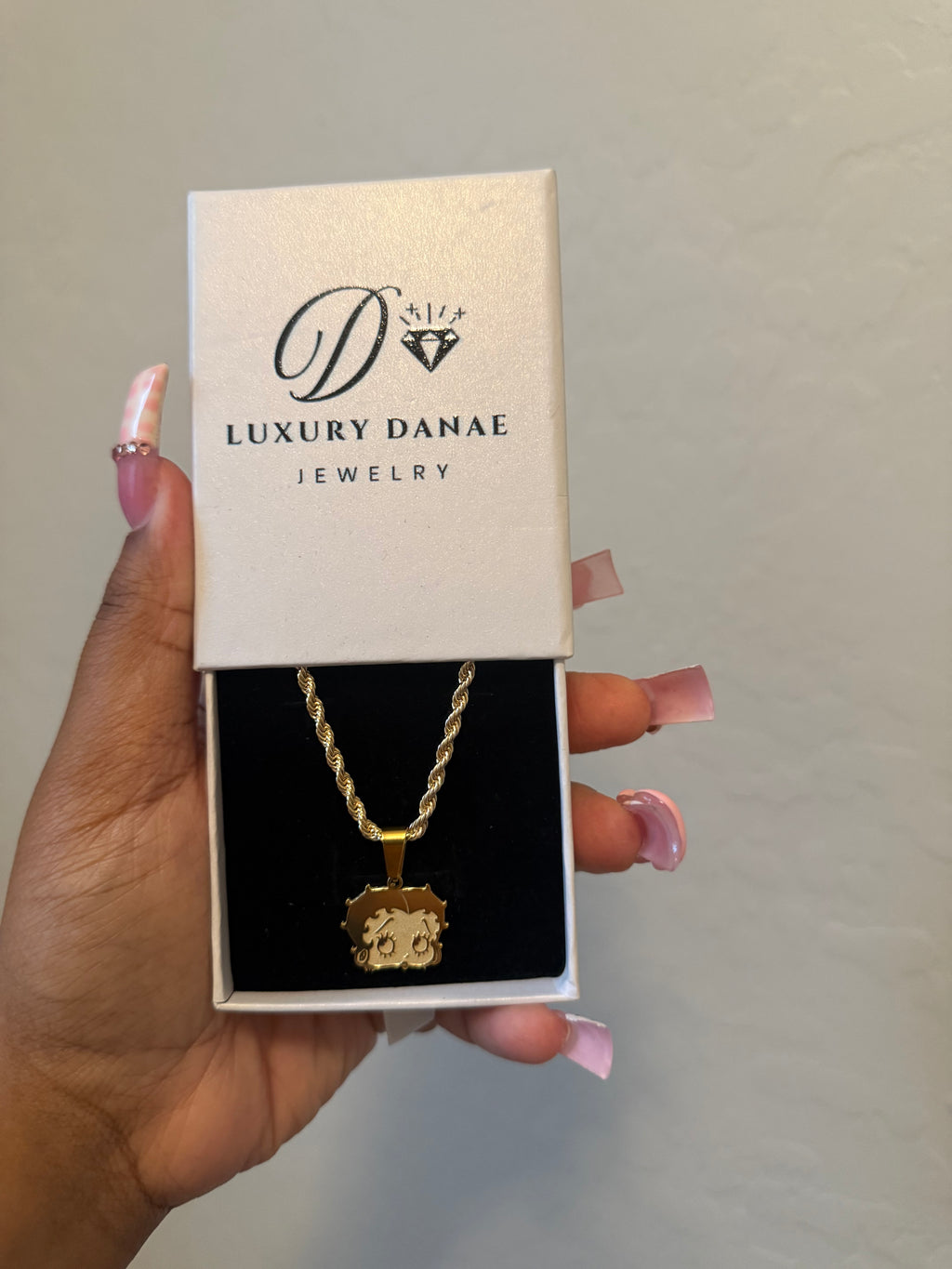 Betty Boo Pendant With Chain