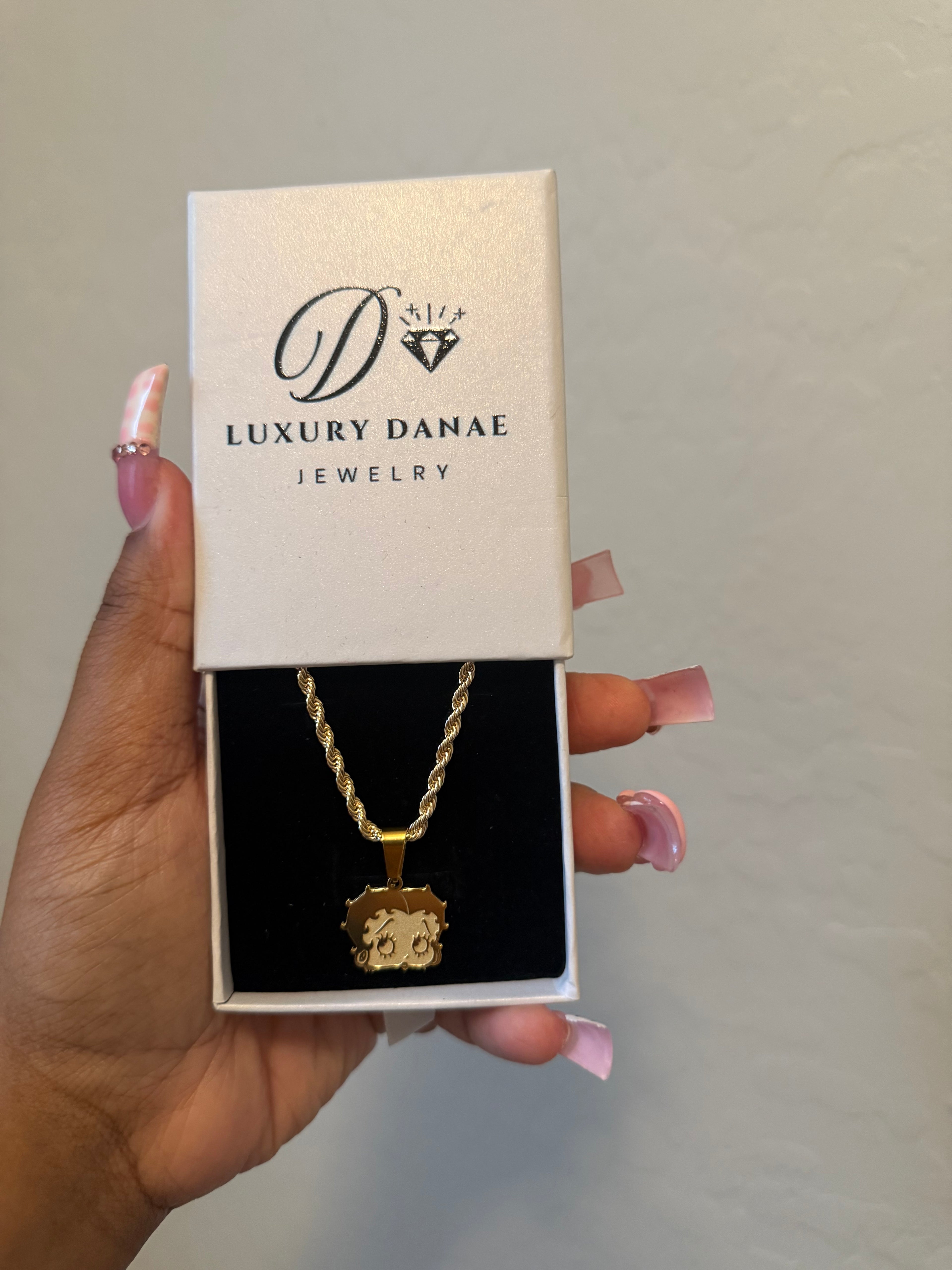 Betty Boo Pendant With Chain