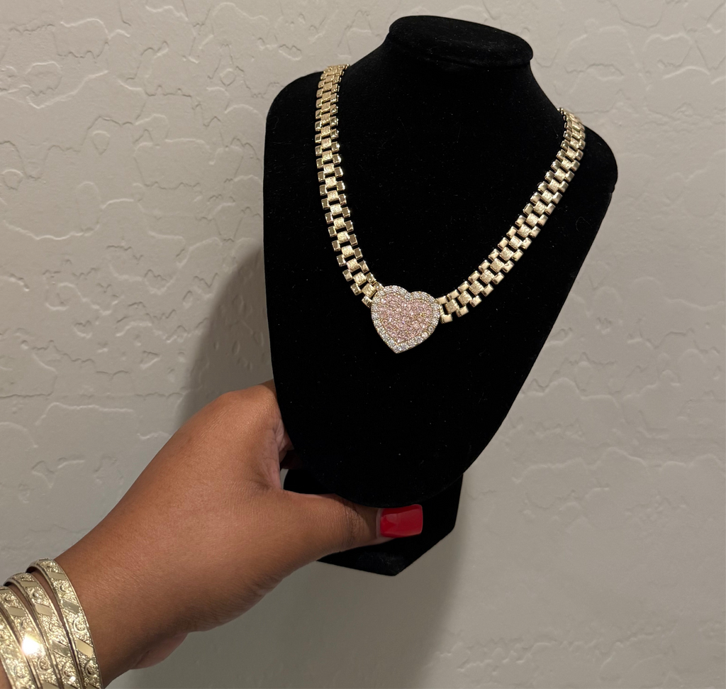 Rolex Chain With Heart