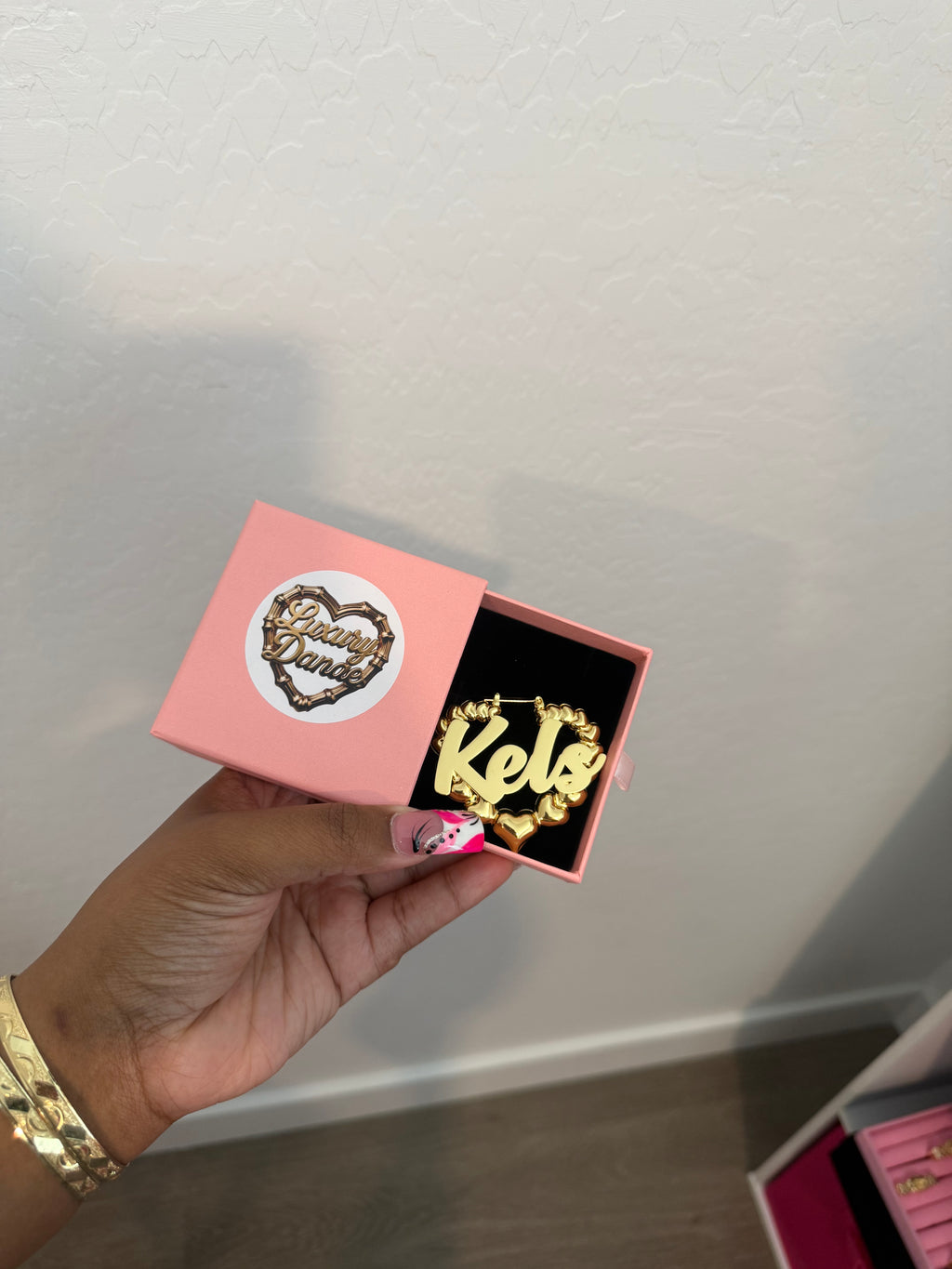 Custom Heart Hoops