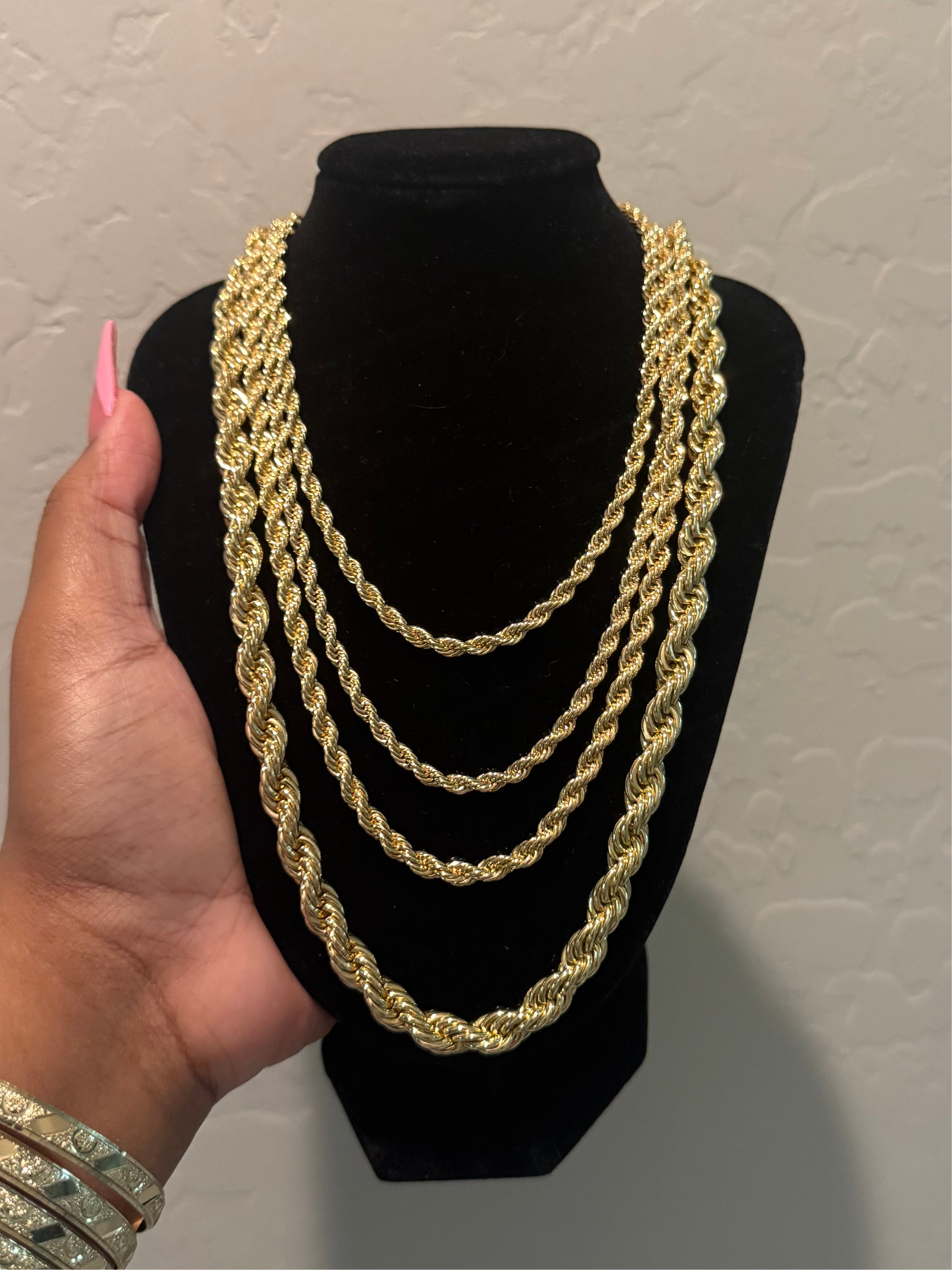 18K Rope Chain