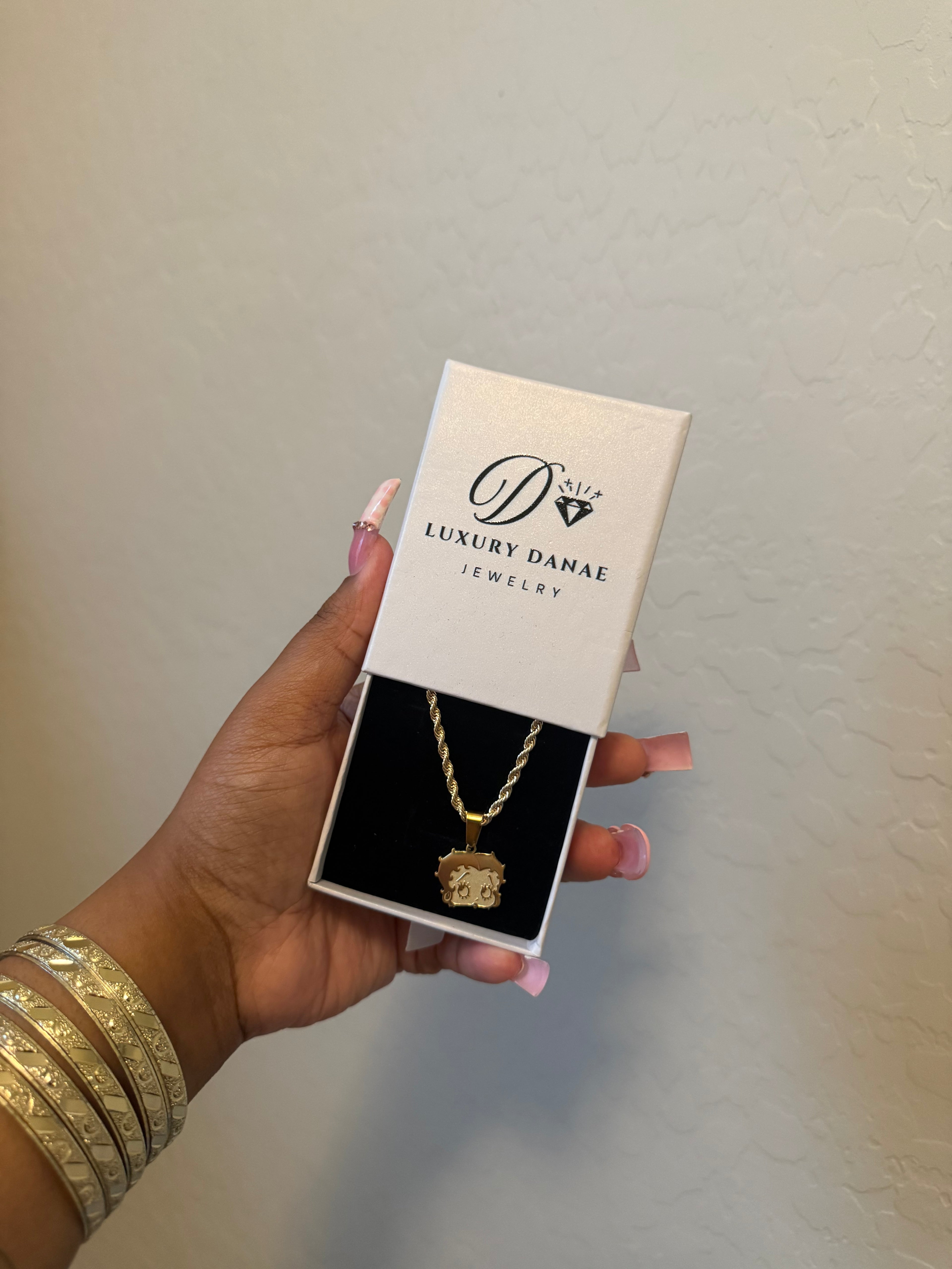 Betty Boo Pendant With Chain
