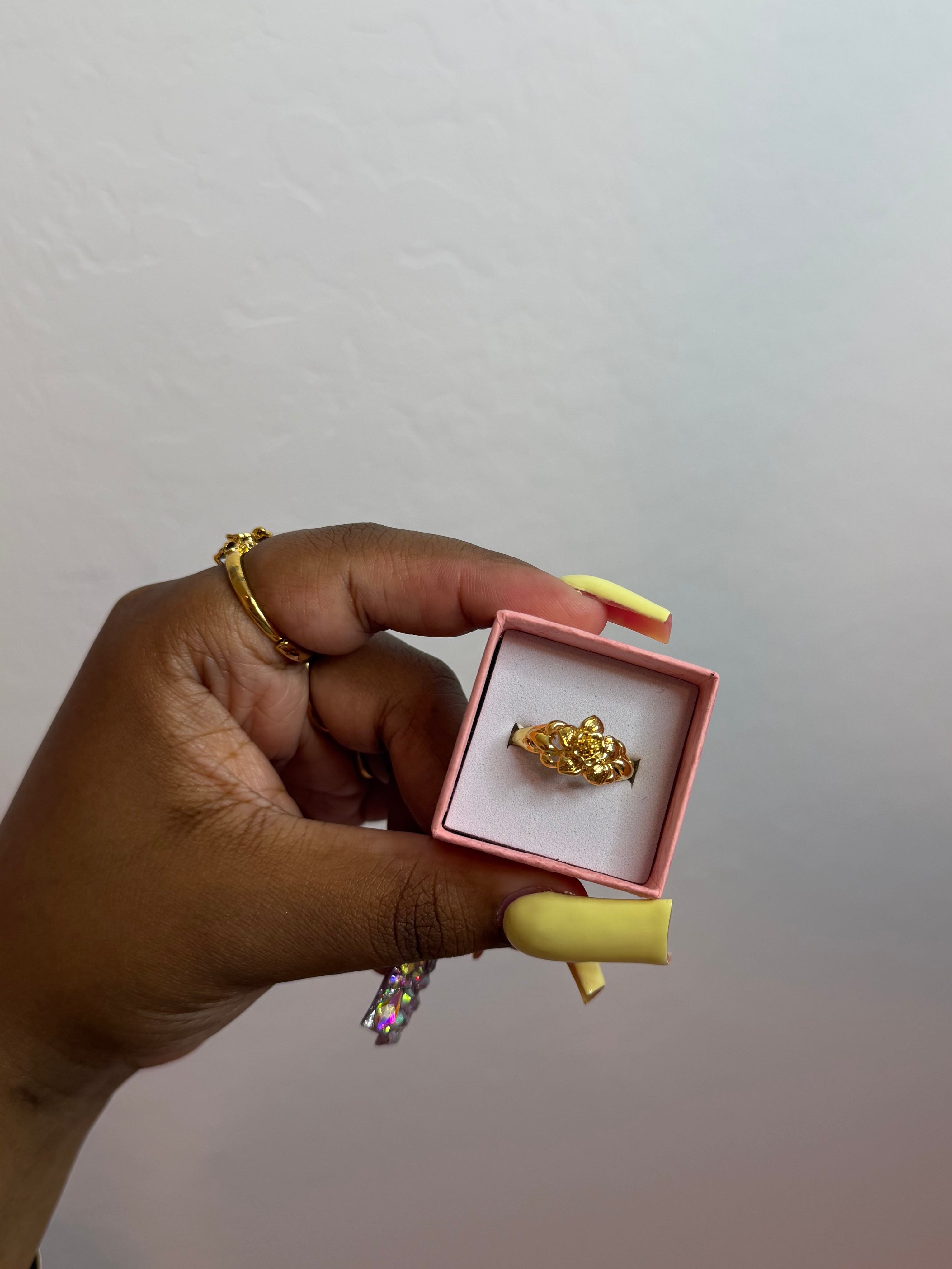 24K Flower Ring