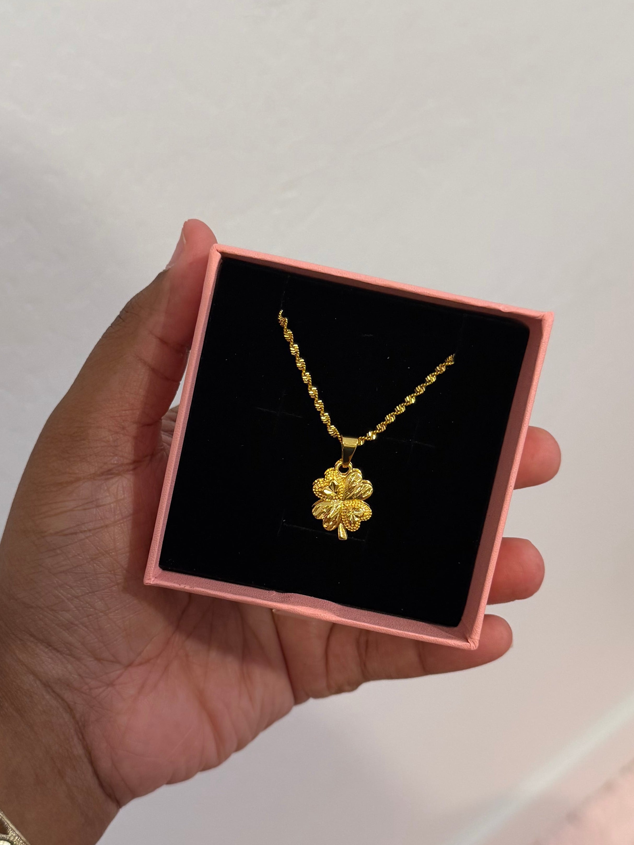 24K Clover Necklace