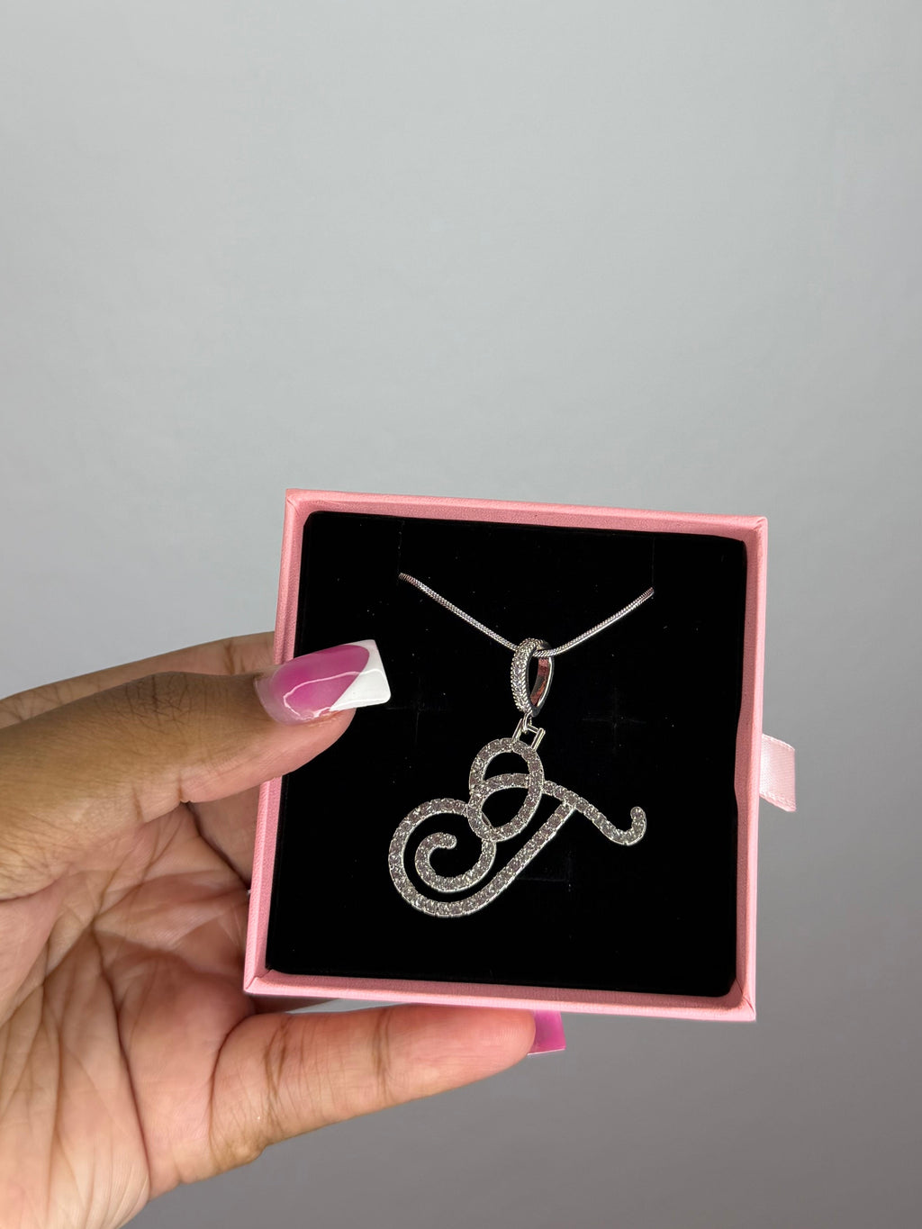 Iced Out Letter Necklace