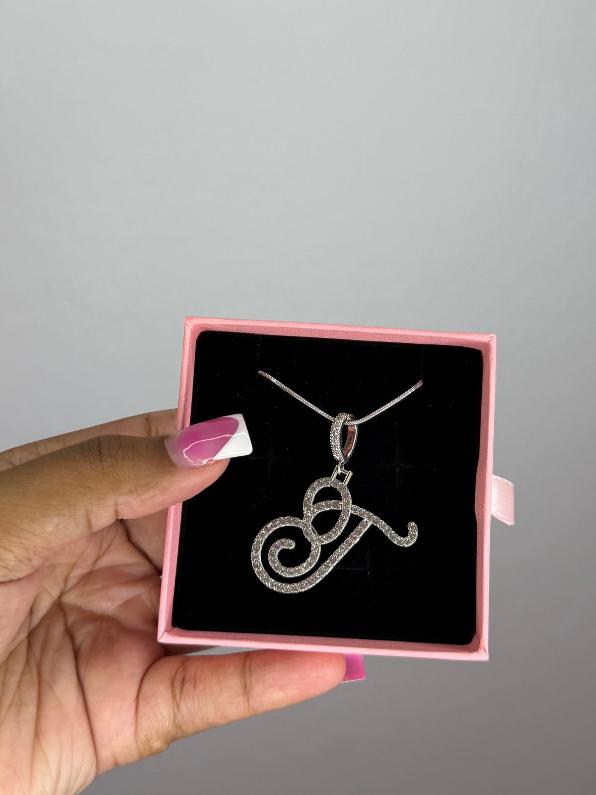 Iced Out Letter Necklace