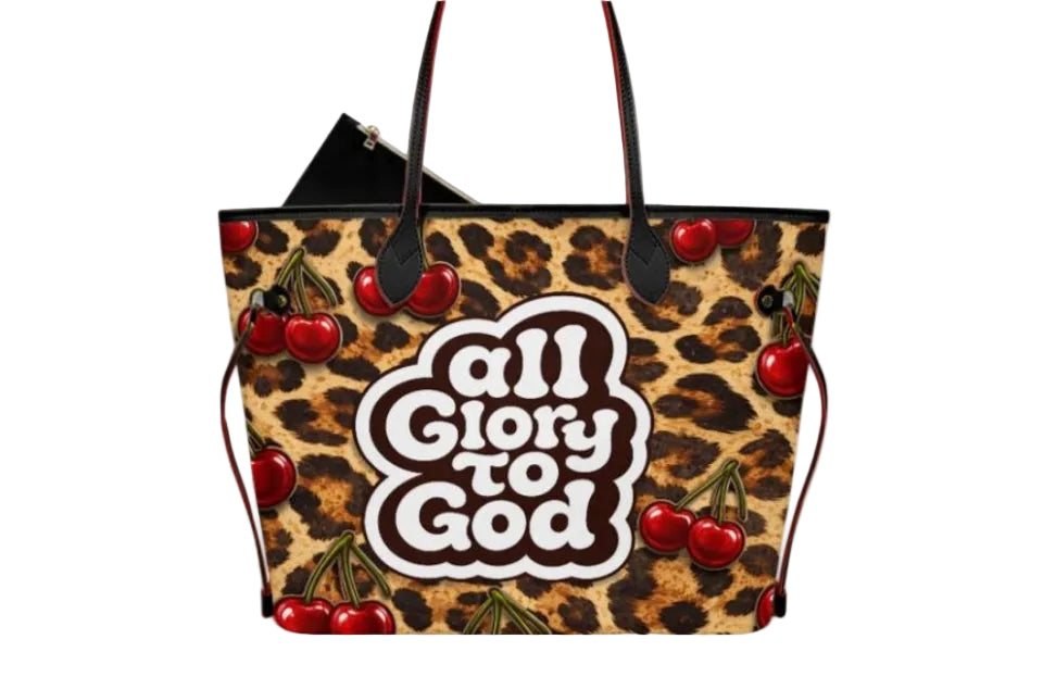All Glory To God Cherry Purse (pre-order)