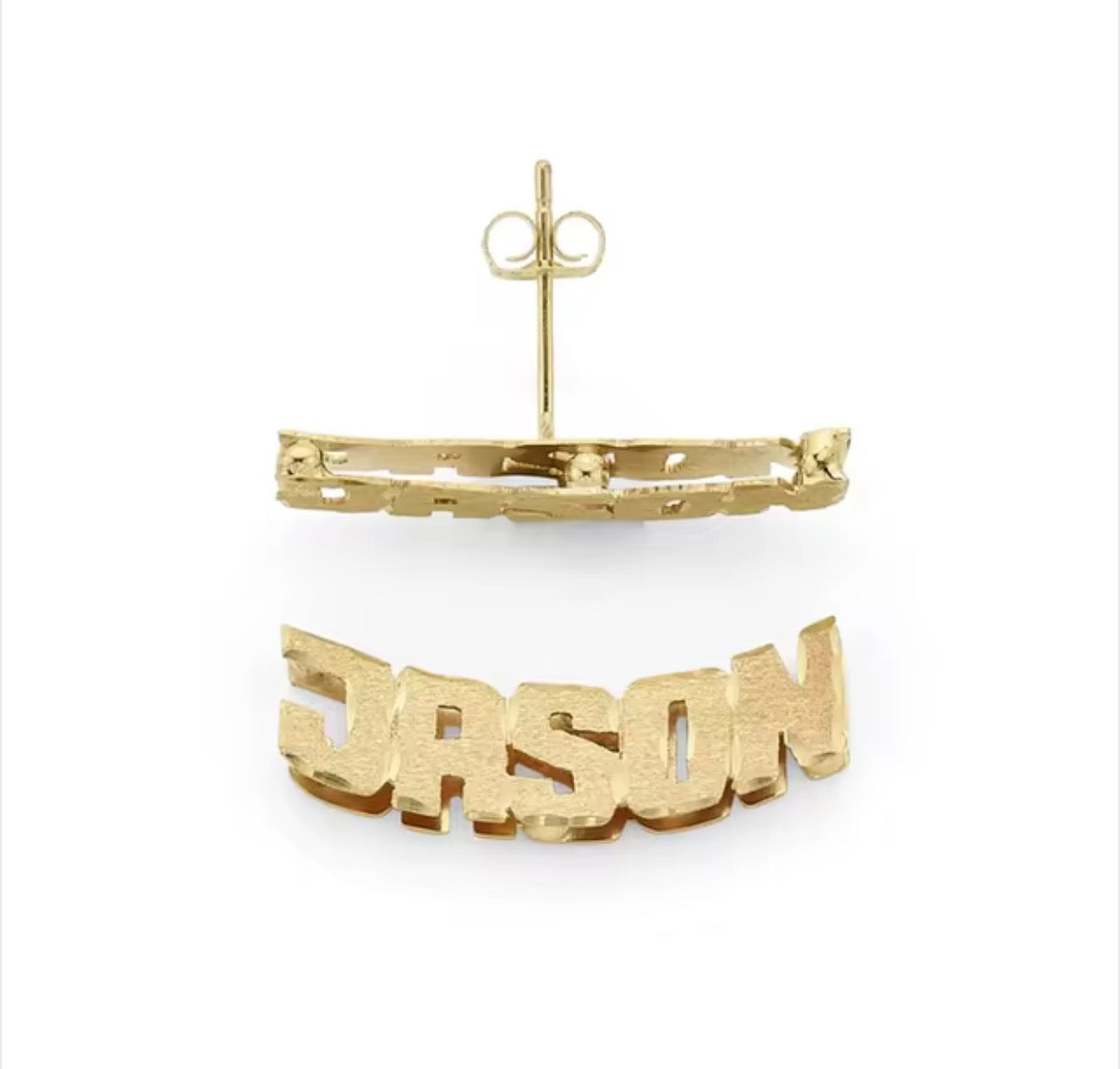 Nameplate Earrings