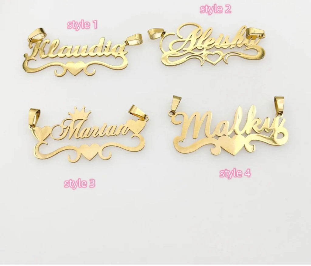 Silver Custom nameplate ￼