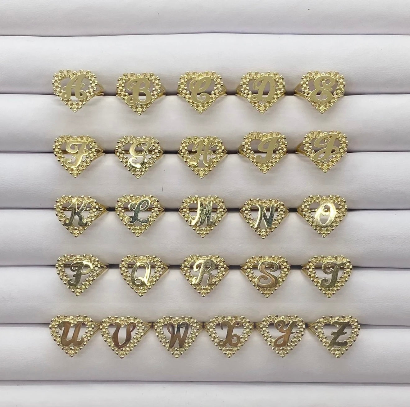 Rolex Heart Shapped Initial Ring