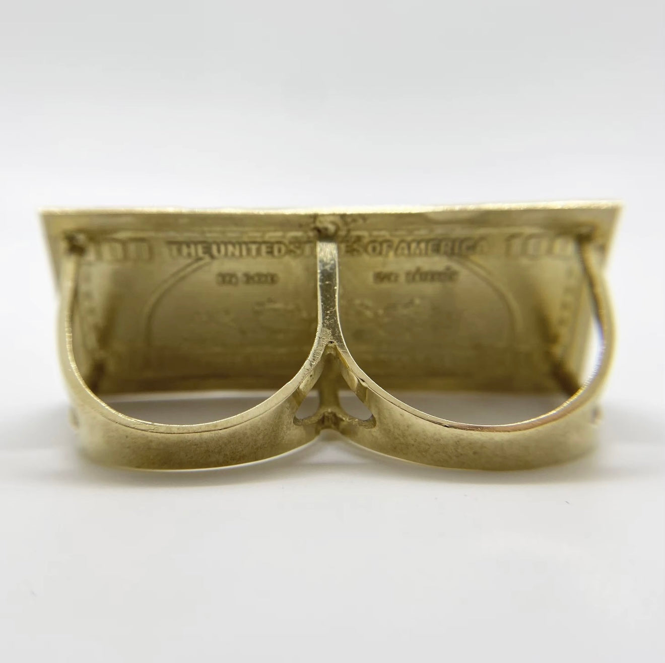 14K Benjamin Double Ring