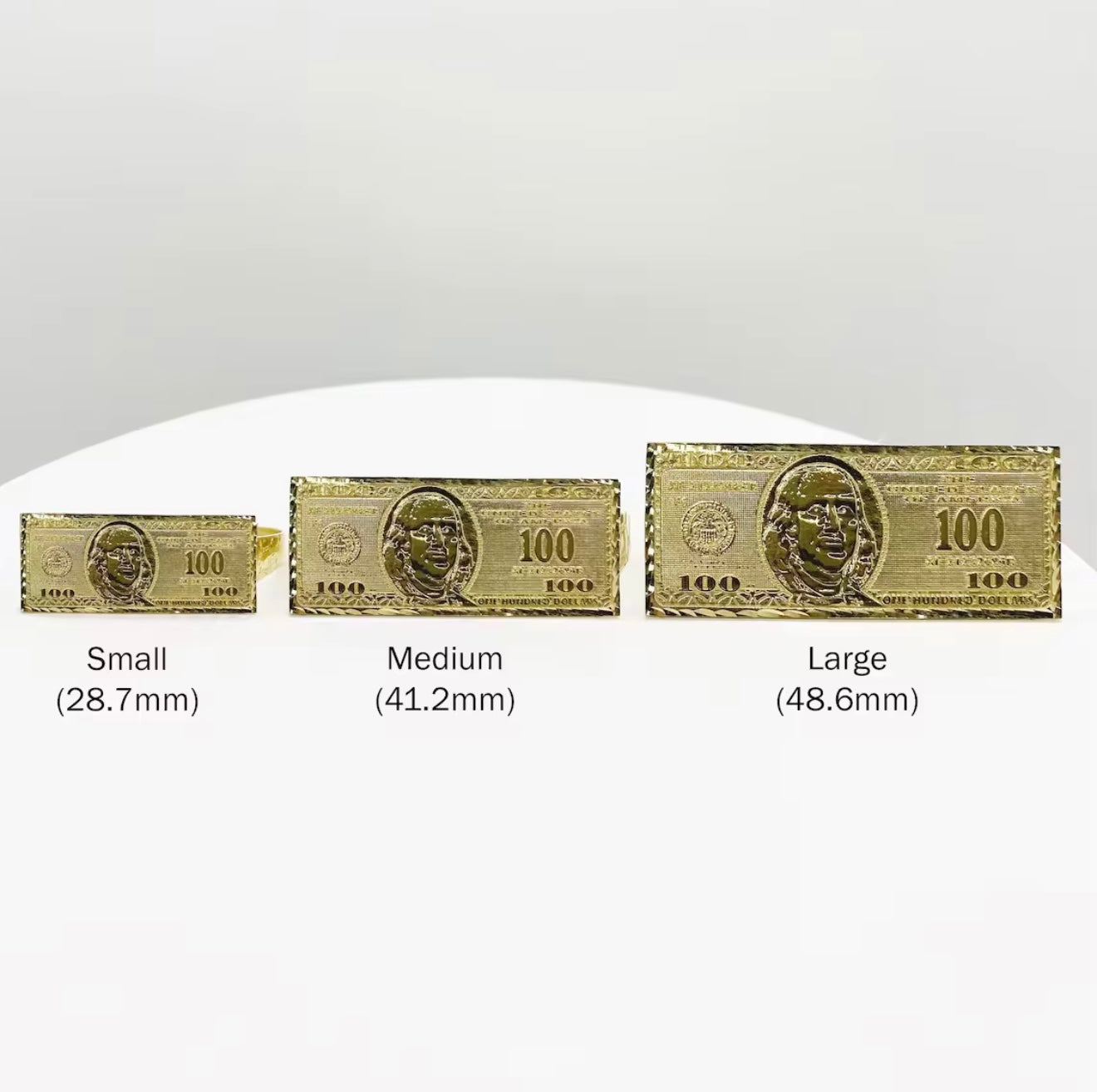 14K Benjamin Double Ring