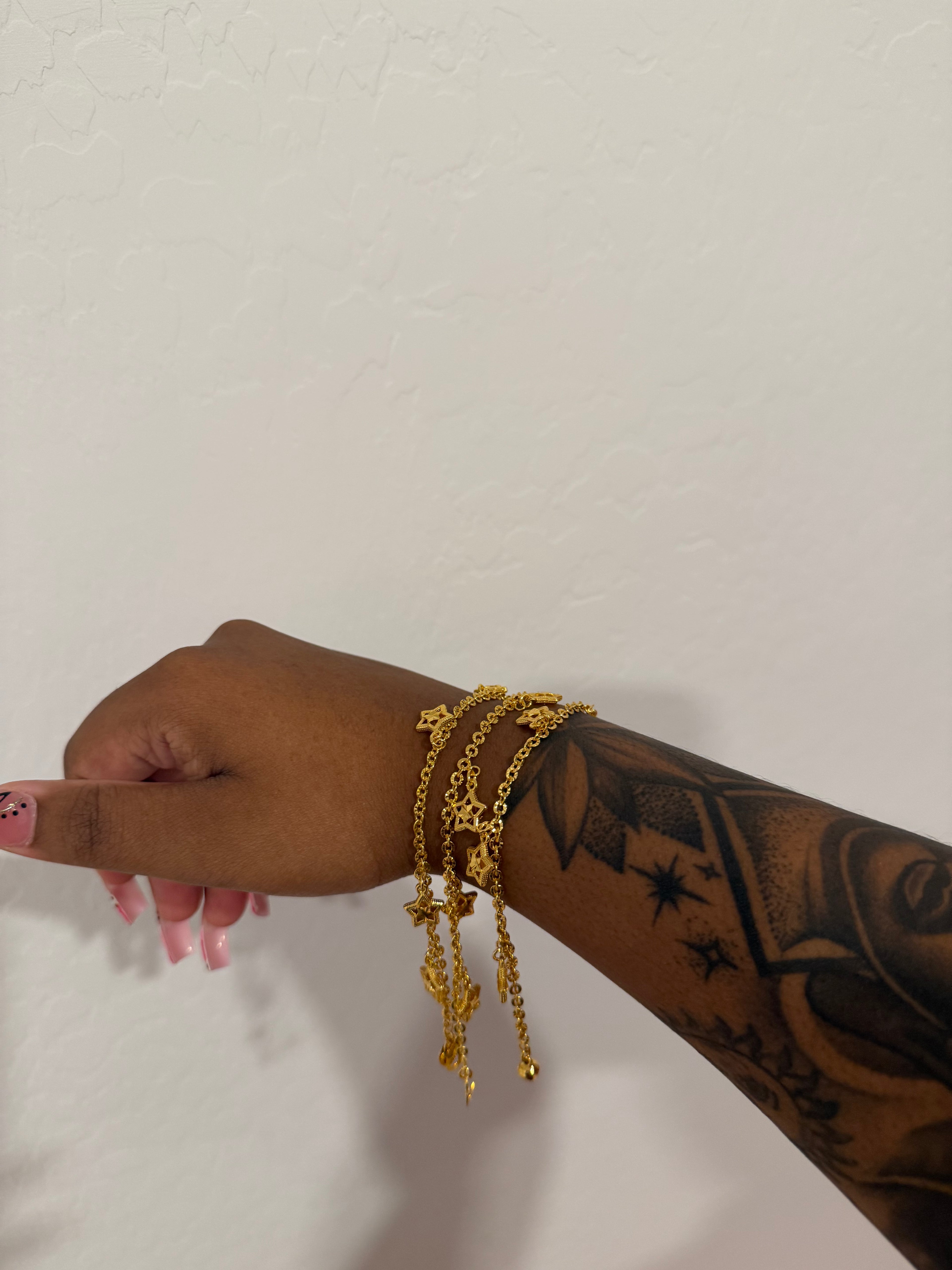 24K Gold Star Bracelet
