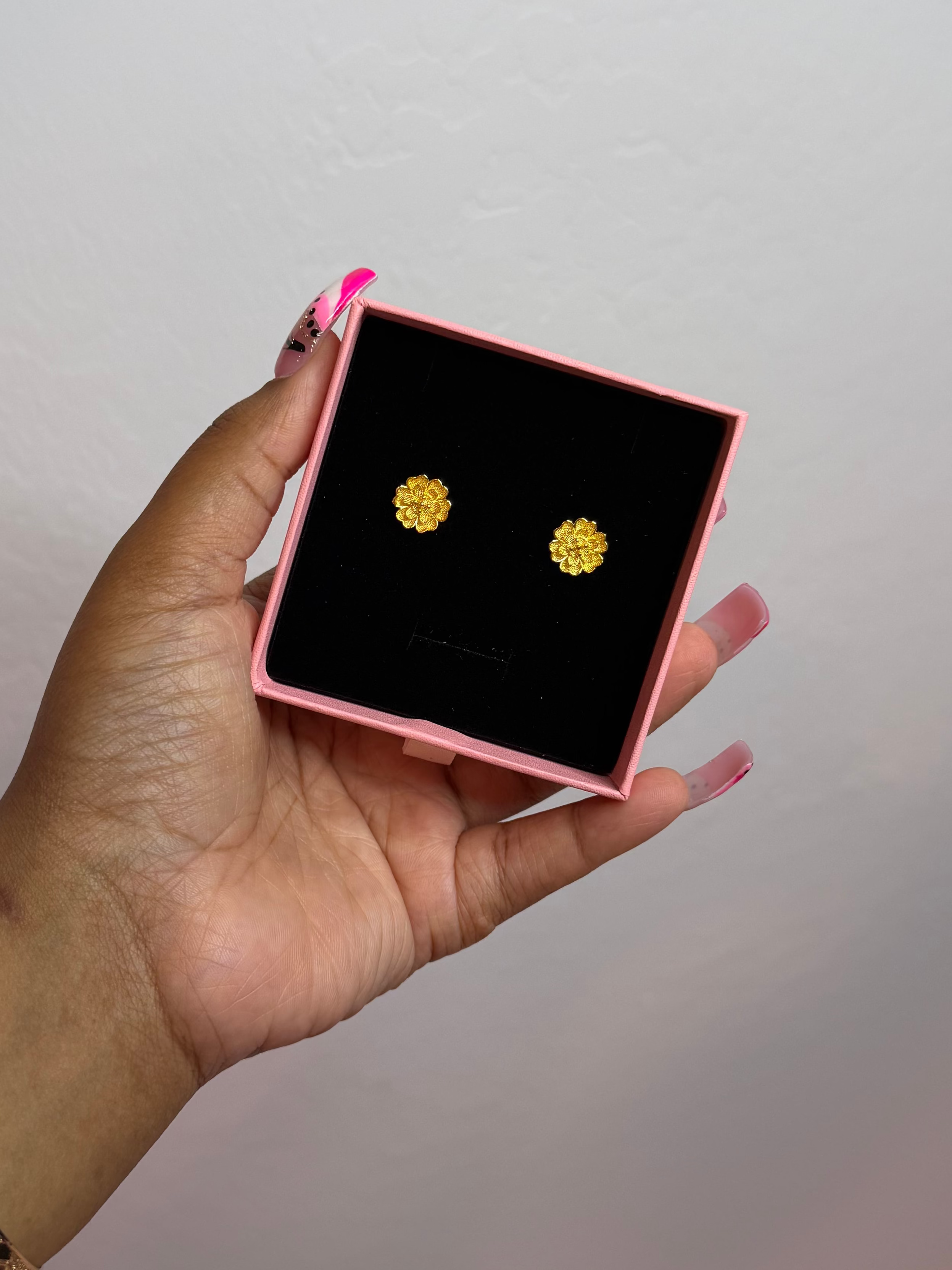 24K Flower Earrings
