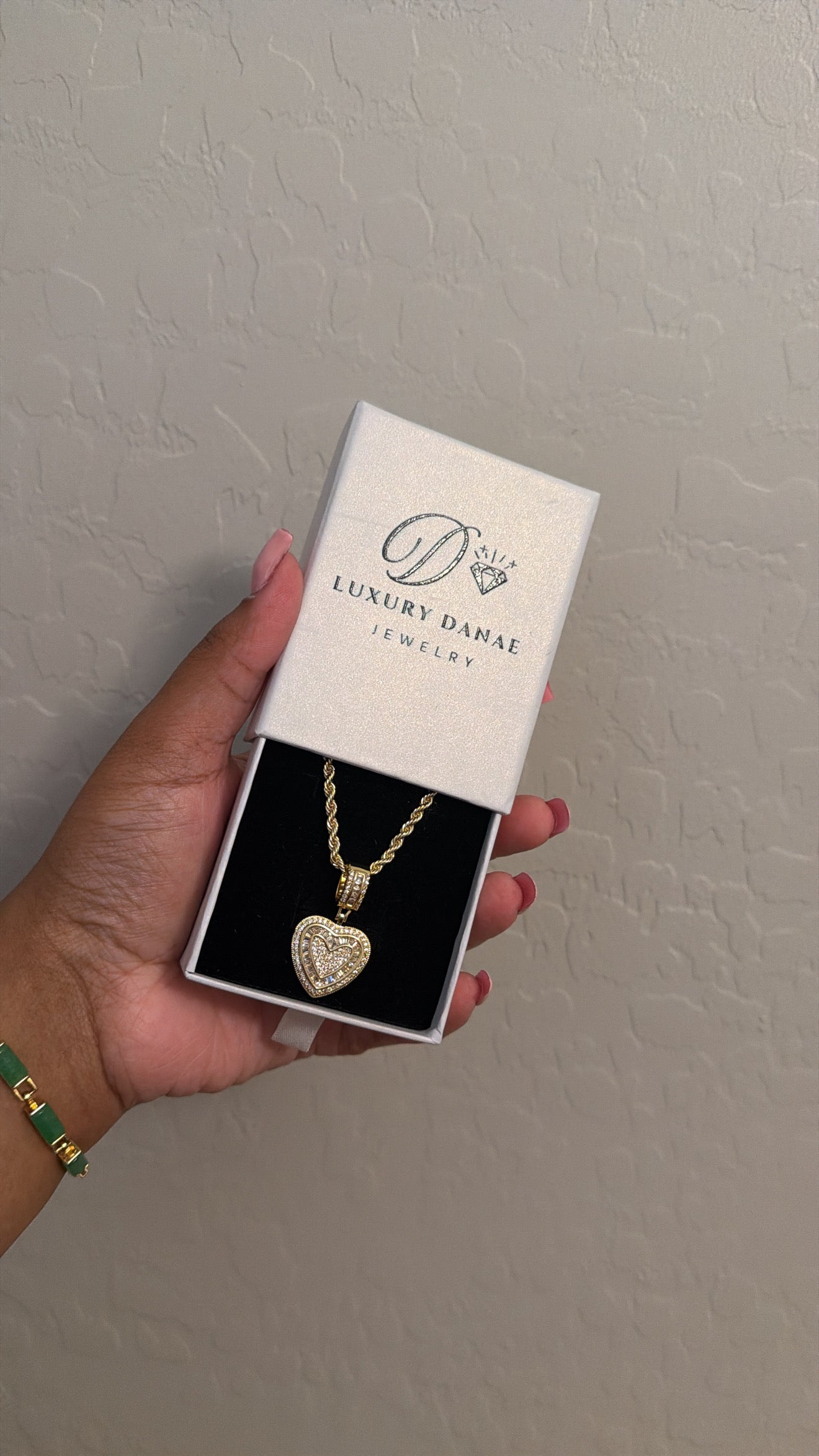 Diamond heart necklace