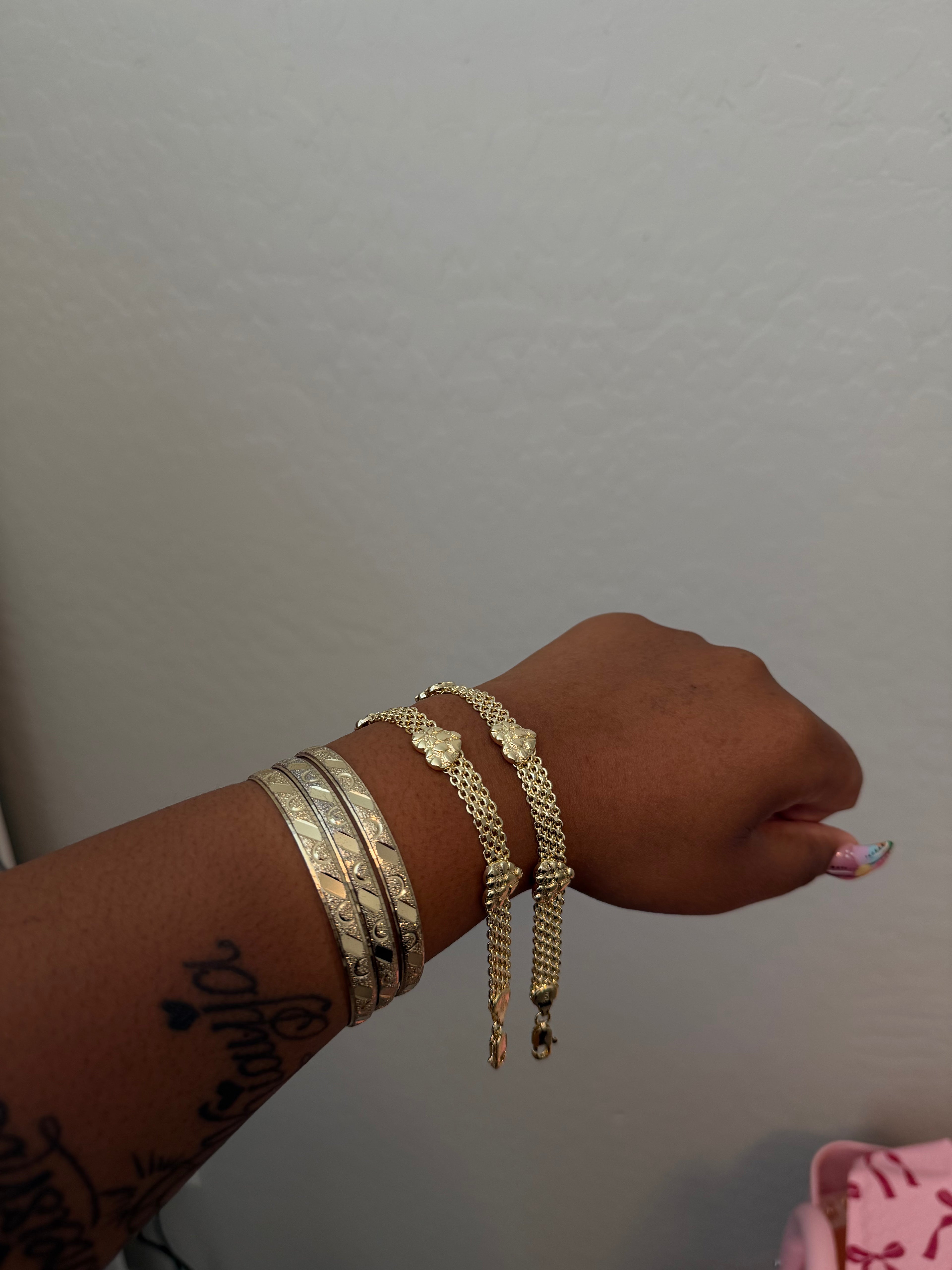 Nugget heart bracelet