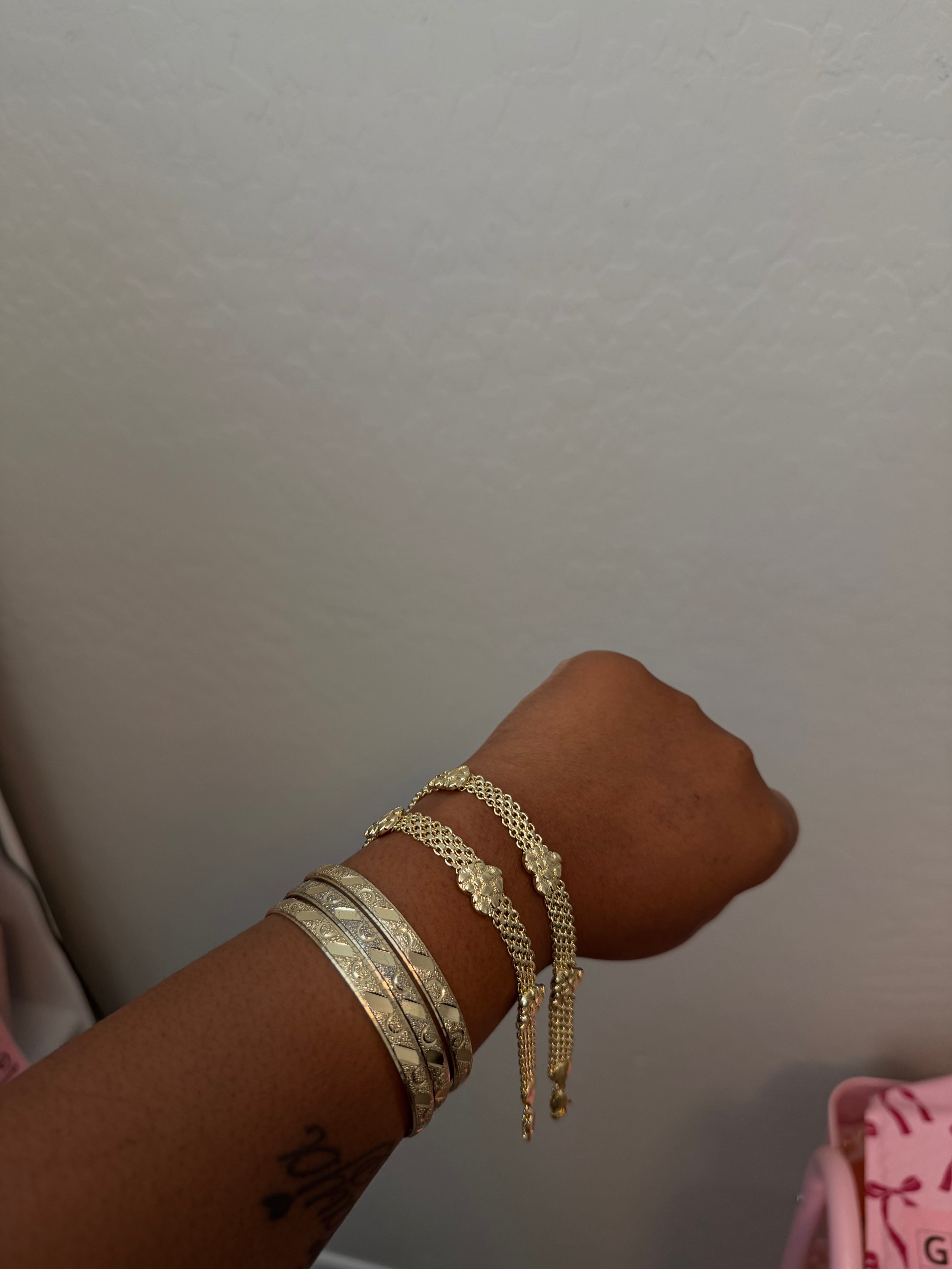 Nugget heart bracelet