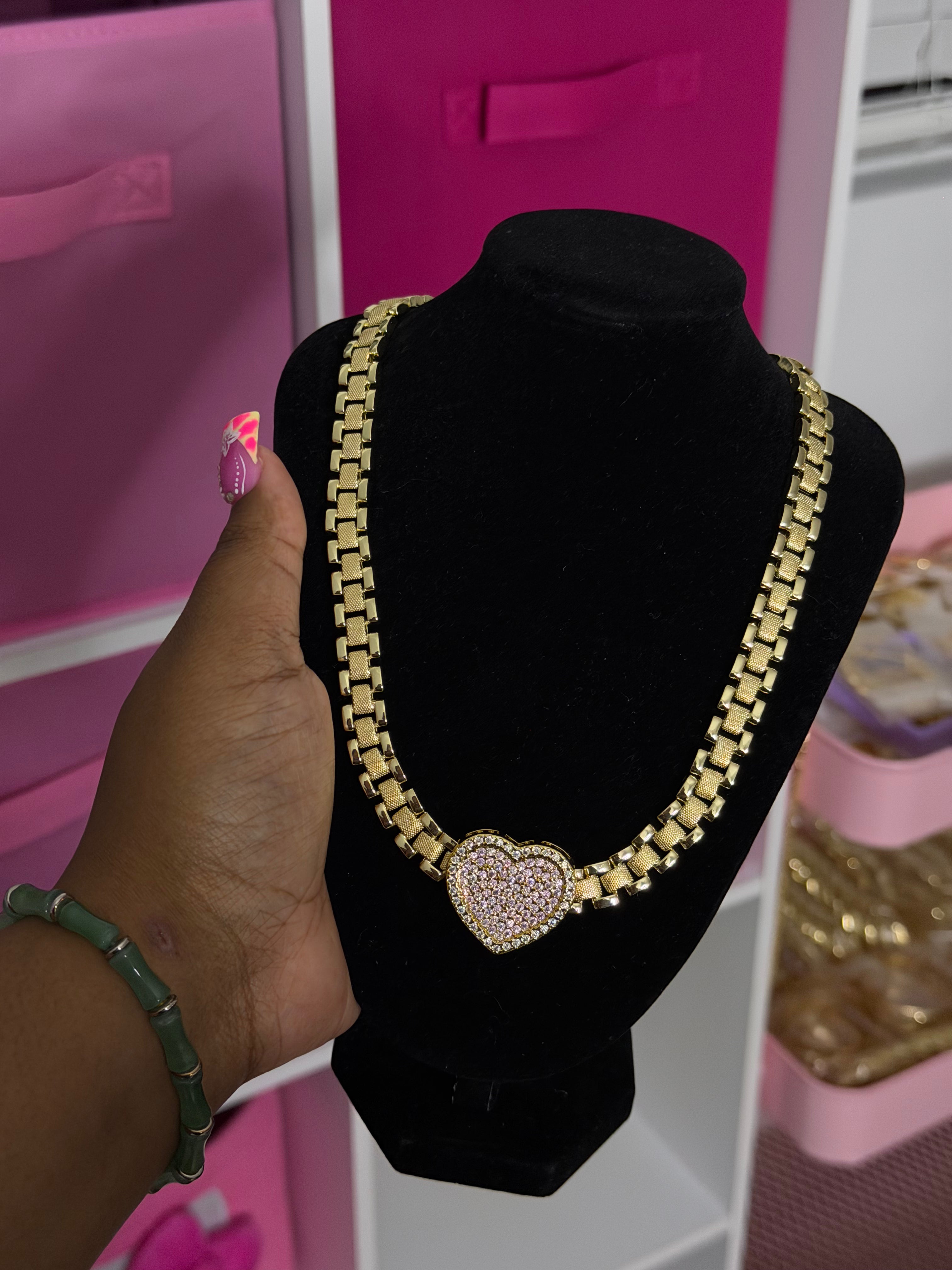 Heart Rolex Chain