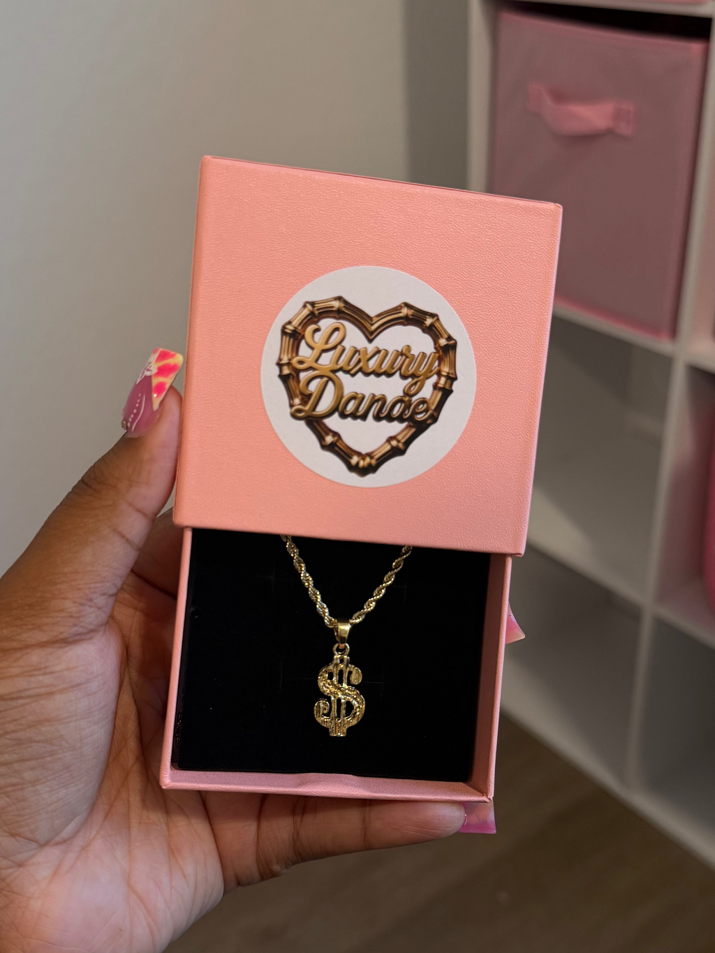 Money Sign Pendant With Chain