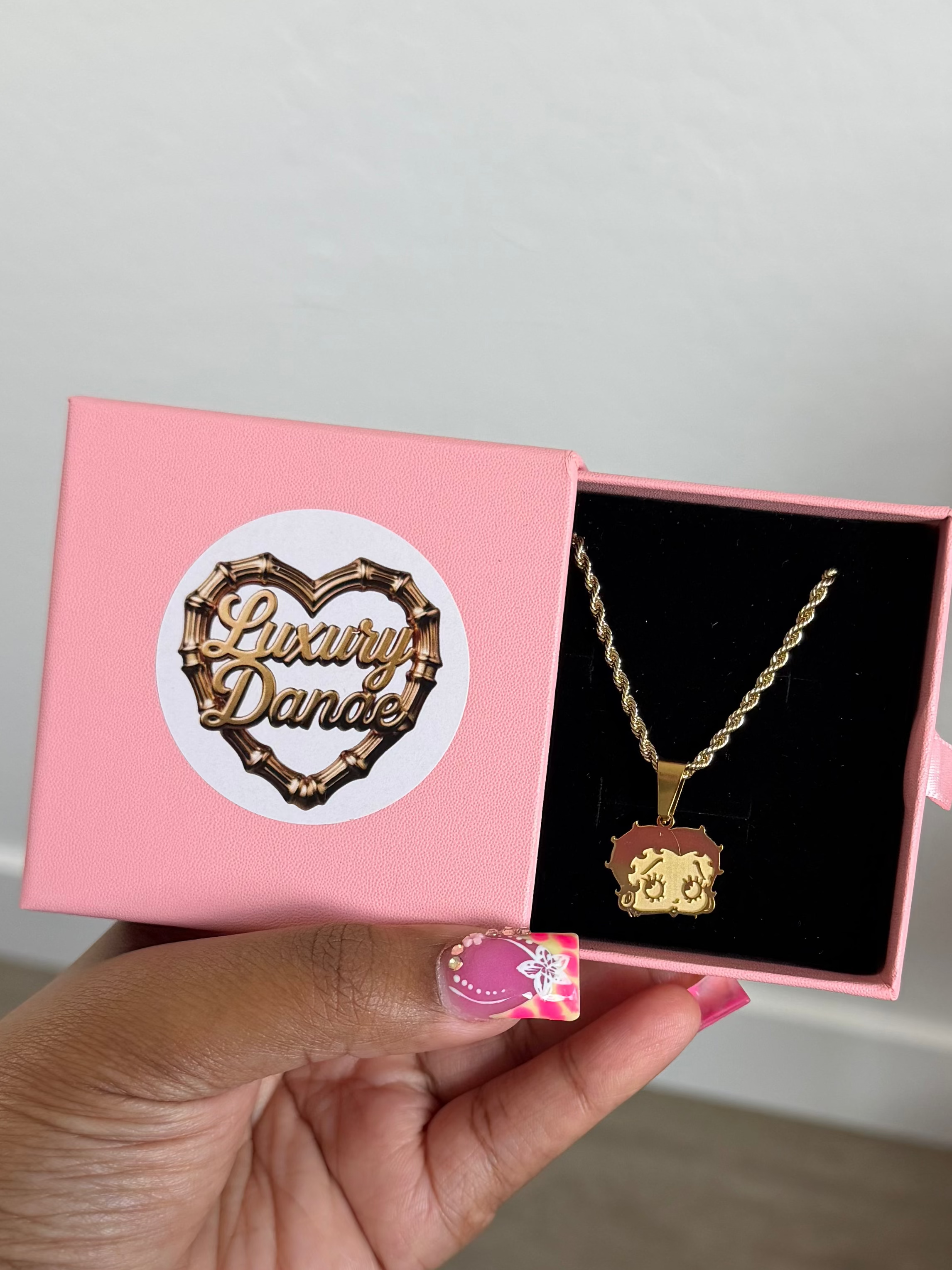 Betty Boo Pendant With Chain