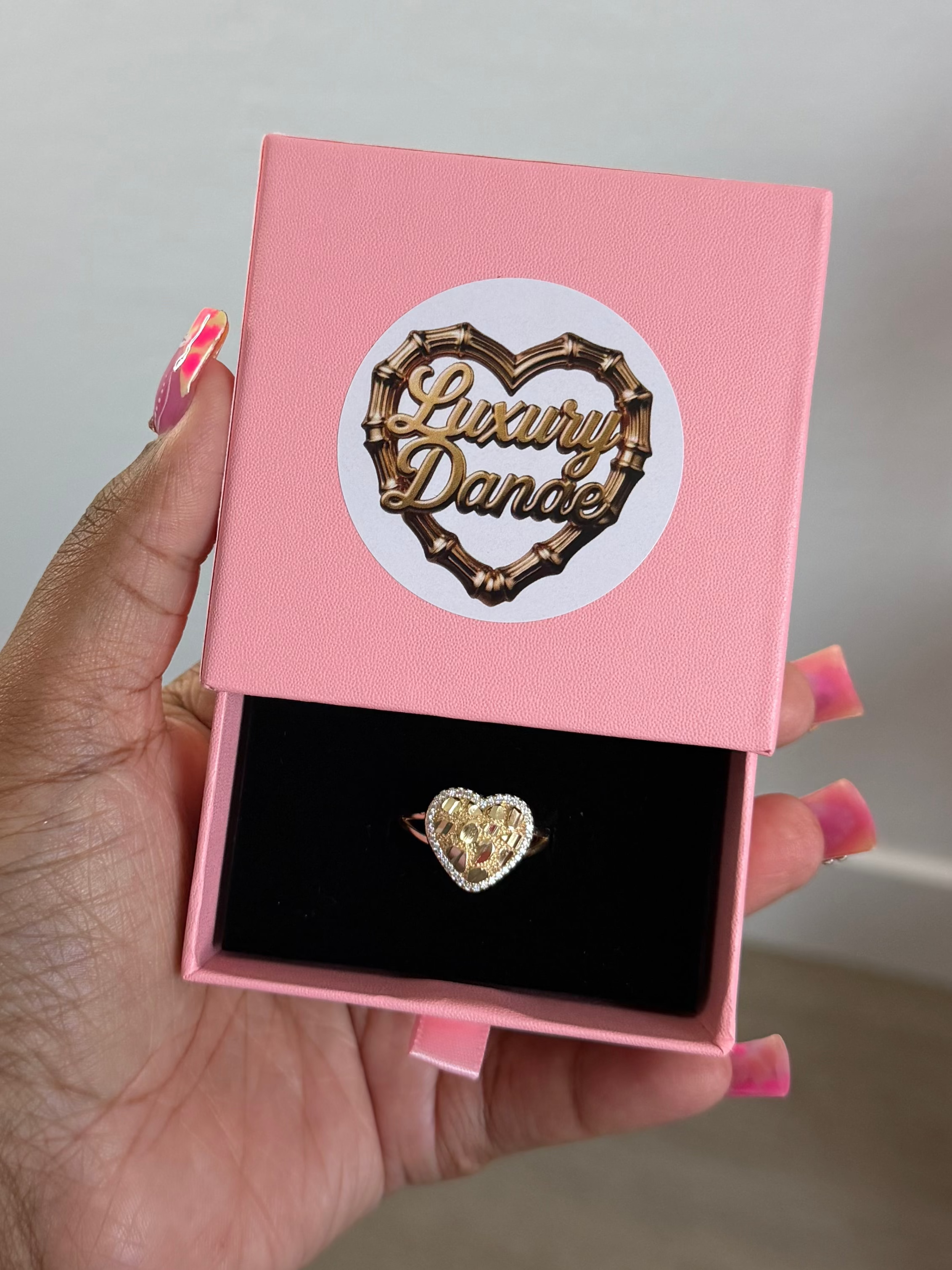 Nugget Heart Diamond Ring